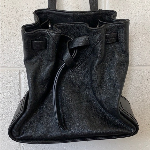 Black Leather Crossbody - Picture 2 of 4